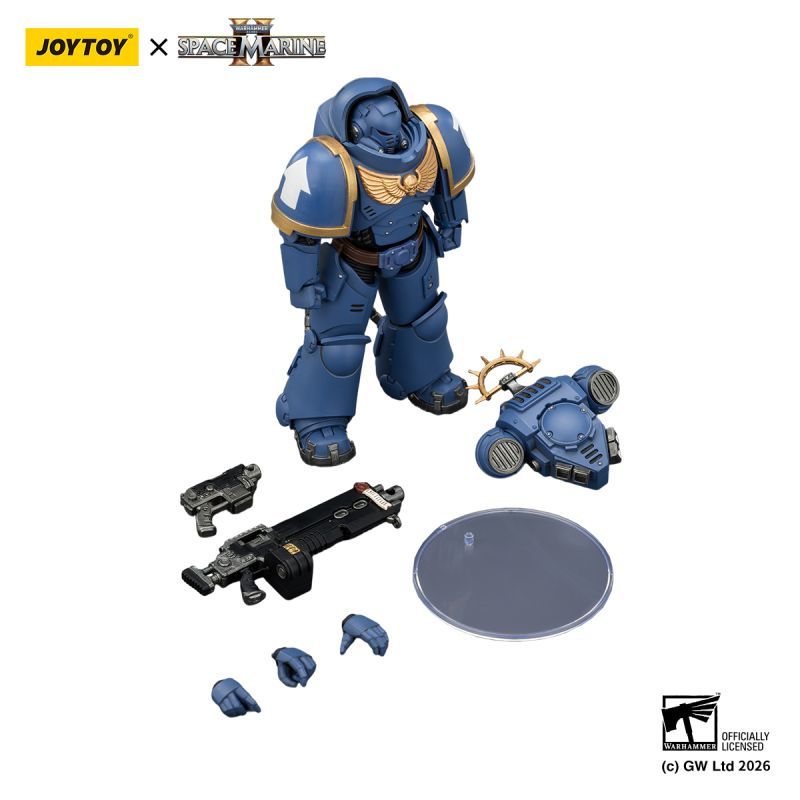[Pre-sale] JOYTOY Warhammer 40K Game Edition Ultramarines Heavy Intercessor with Heavy Bolt Rifle and Bolt Pistol