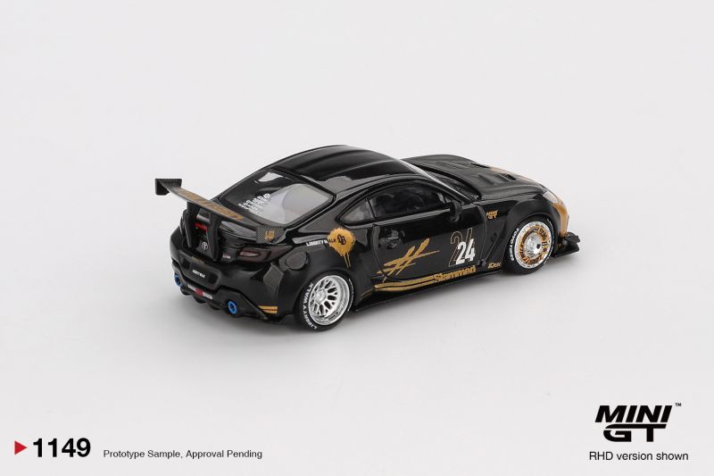 [In stock] Mini GT Mijo Exclusive Toyota GR86 LB Nation Black & Gold