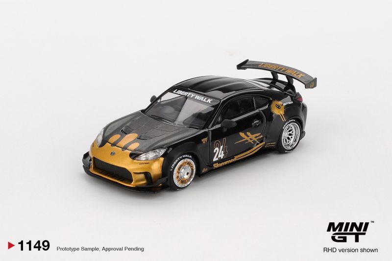 [In stock] Mini GT Mijo Exclusive Toyota GR86 LB Nation Black & Gold
