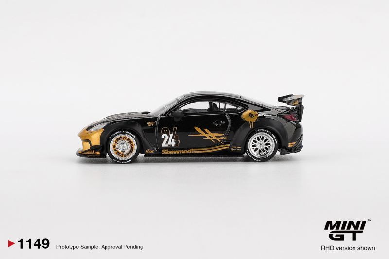 [In stock] Mini GT Mijo Exclusive Toyota GR86 LB Nation Black & Gold