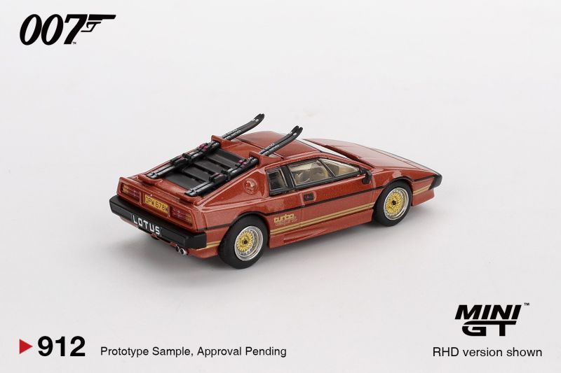 [In stock] Mini GT Lotus Esprit Turbo Diecast Model – James Bond 007 For Your Eyes Only Collectible Car RHD