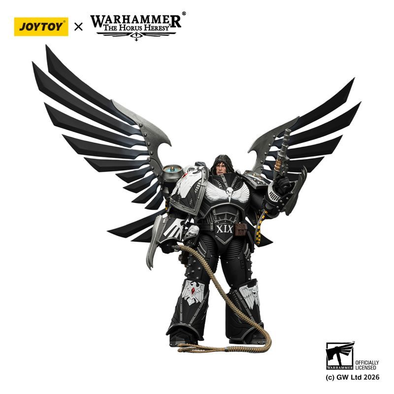 [Pre-sale] JOYTOY Warhammer The Horus Heresy Raven Guard Corvus Corax, Primarch of the XIX Legion with artificer-crafted lightning talons, archaeotech pistols, and whip