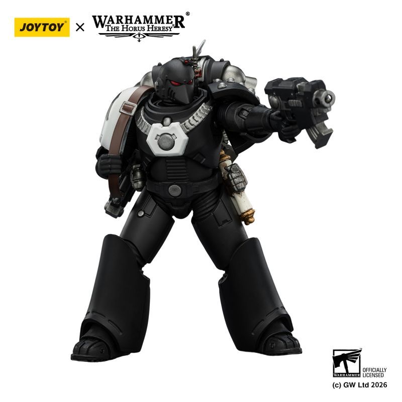 [Pre-sale] JOYTOY Warhammer The Horus Heresy Raven Guard MkVI Tactical Sergeant with Power Sword, Bolter and Plasma Pistol
