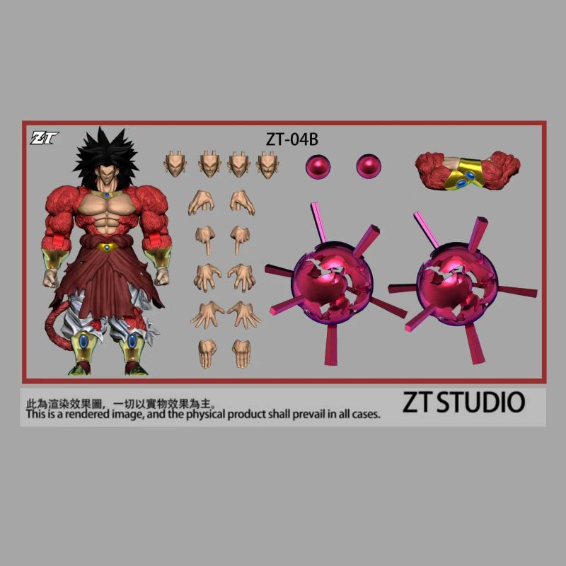 [Pre-sale] ZT Studio ZT-04B Super Saiyan 4 Black Hair Battle Damaged Ver.