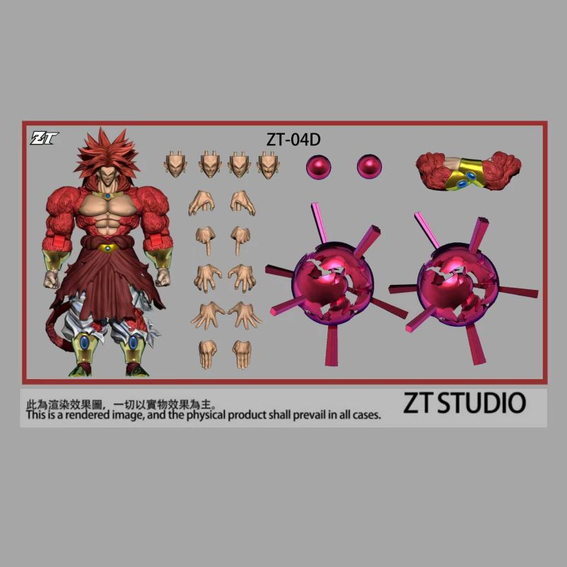 [Pre-sale] ZT Studio ZT-04D Super Saiyan 4 Red Hair Battle Damaged Ver.