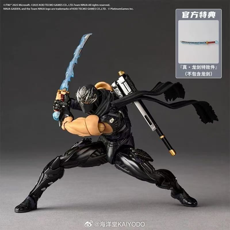 [Pre-sale] Kaiyodo Revoltech Amazing Yamaguchi Ryu Hayabusa NINJA GAIDEN 4 Ver. Action Figure Limited Bonus Set