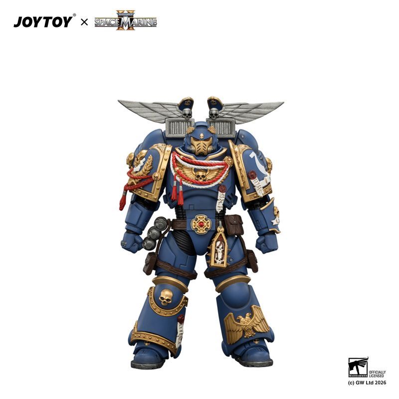 [Pre-sale] JOYTOY Warhammer 40K Game Edition Ultramarines Assault Intercessor  with Jump Pack, Thunderhammer and Neo-volkite Pistol