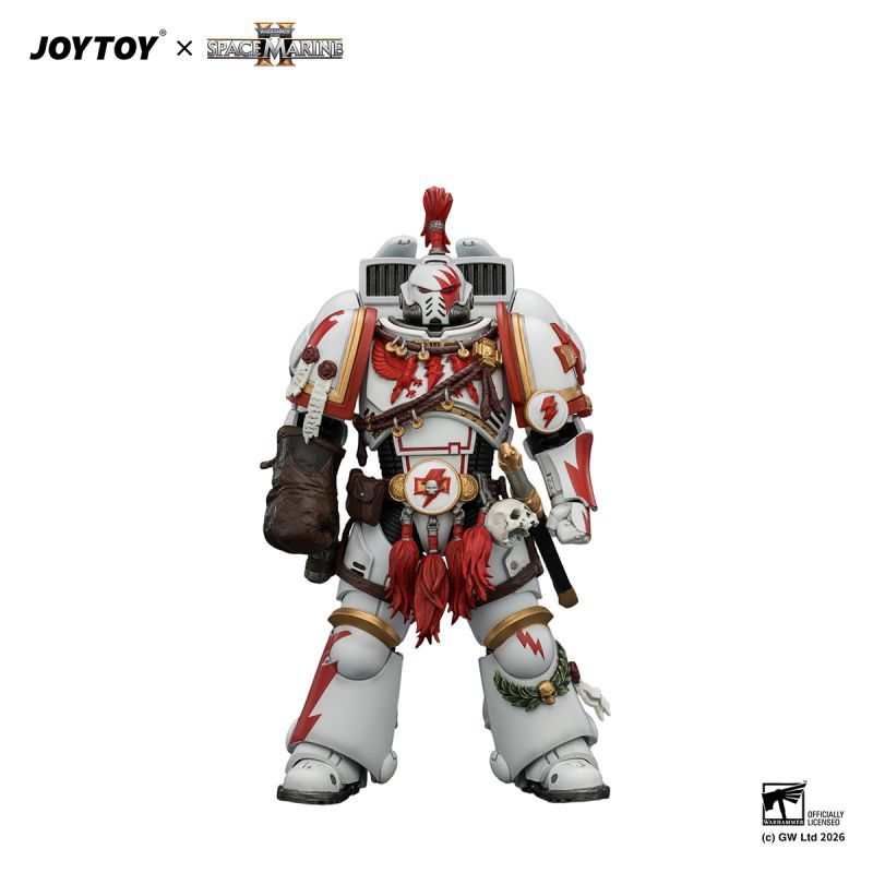 [Pre-sale] JOYTOY Warhammer 40K Game Edition White Scars Assault Intercessor Champion with Thunder Hammer and Bolt Pistol