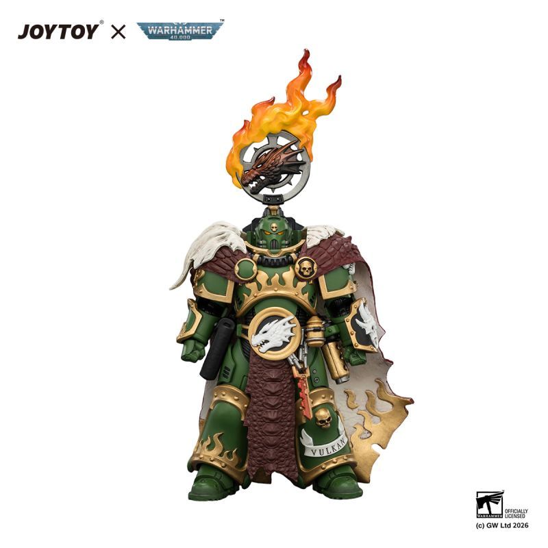 [Pre-sale] JOYTOY Warhammer 40K Salamanders Vulkan He'stan, the Forgefather with the Spear of Vulkan and the Gauntlet of the Forge