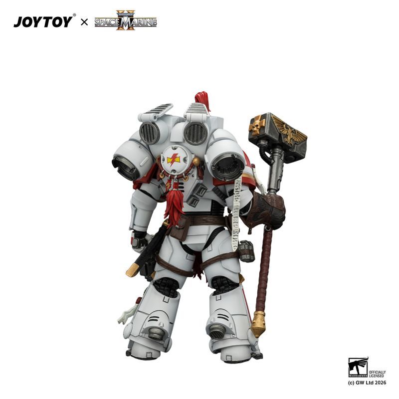 [Pre-sale] JOYTOY Warhammer 40K Game Edition White Scars Assault Intercessor Champion with Thunder Hammer and Bolt Pistol