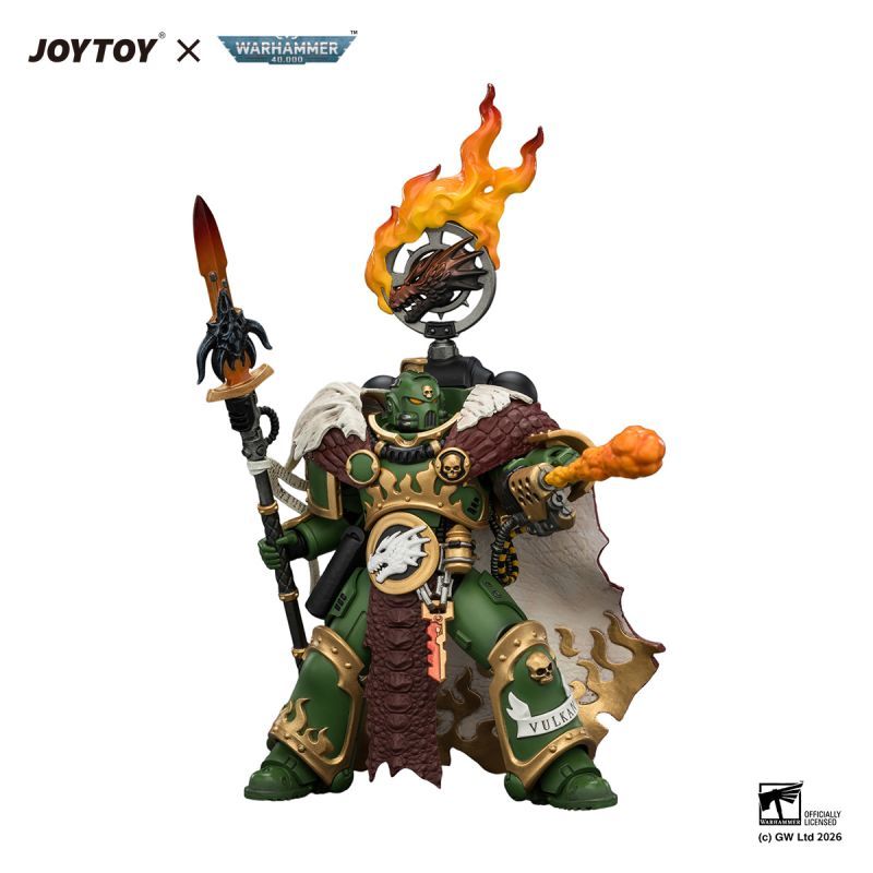 [Pre-sale] JOYTOY Warhammer 40K Salamanders Vulkan He'stan, the Forgefather with the Spear of Vulkan and the Gauntlet of the Forge