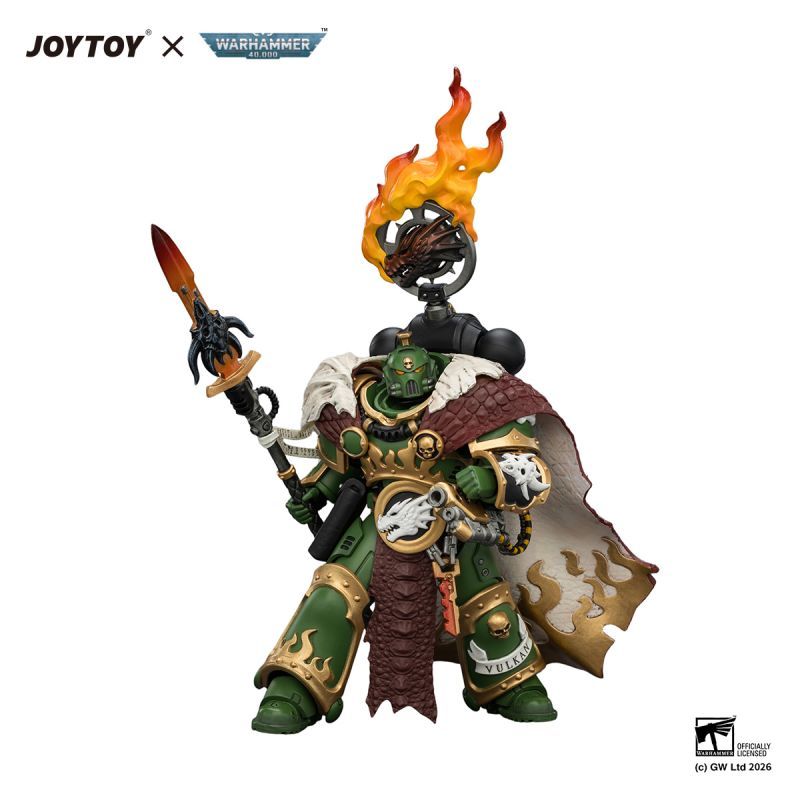 [Pre-sale] JOYTOY Warhammer 40K Salamanders Vulkan He'stan, the Forgefather with the Spear of Vulkan and the Gauntlet of the Forge