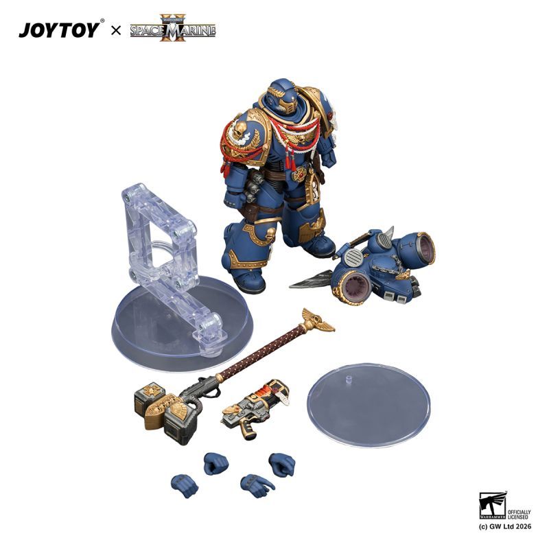 [Pre-sale] JOYTOY Warhammer 40K Game Edition Ultramarines Assault Intercessor  with Jump Pack, Thunderhammer and Neo-volkite Pistol