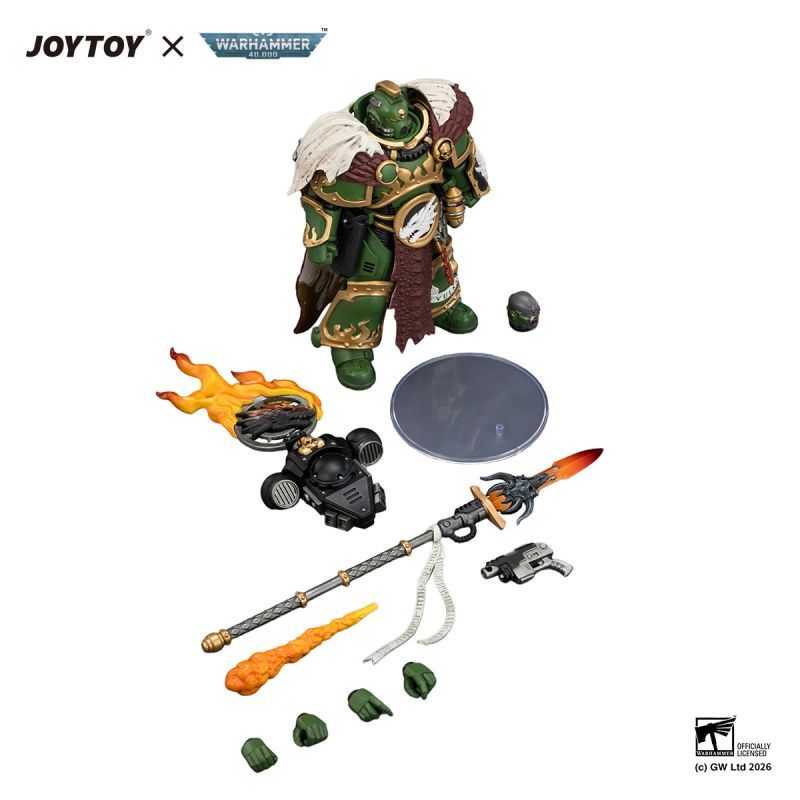 [Pre-sale] JOYTOY Warhammer 40K Salamanders Vulkan He'stan, the Forgefather with the Spear of Vulkan and the Gauntlet of the Forge