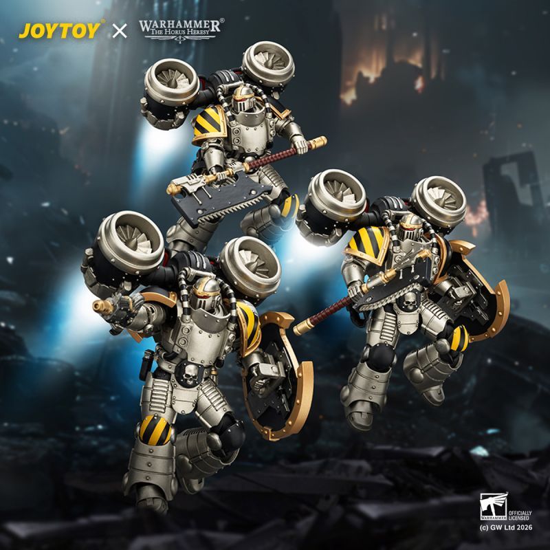 [Pre-sale] JOYTOY Warhammer The Horus Iron Warriors MkII Assault Sergeant with Disintegrator pistol, Power maul & Combat shield