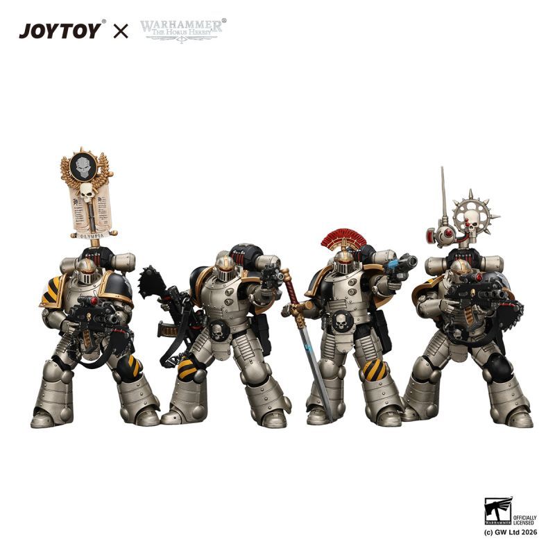 [Pre-sale] JOYTOY Warhammer The Horus Heresy Iron Warriors Mkll Tactical Sergeant with Power Sword, Bolt Pistol and Plasma Pistol