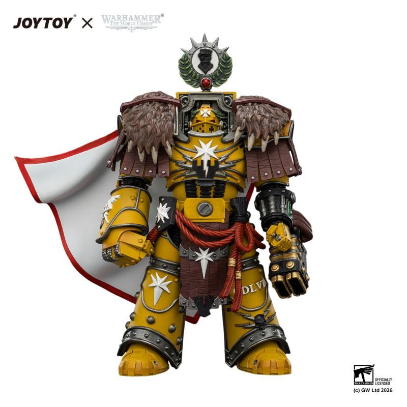 [Pre-sale] JOYTOY Warhammer The Horus Heresy Imperial Fists Lord Castellan Evander Garrius, The Tyrant of Cthonia with the Subjugator and Incineratus