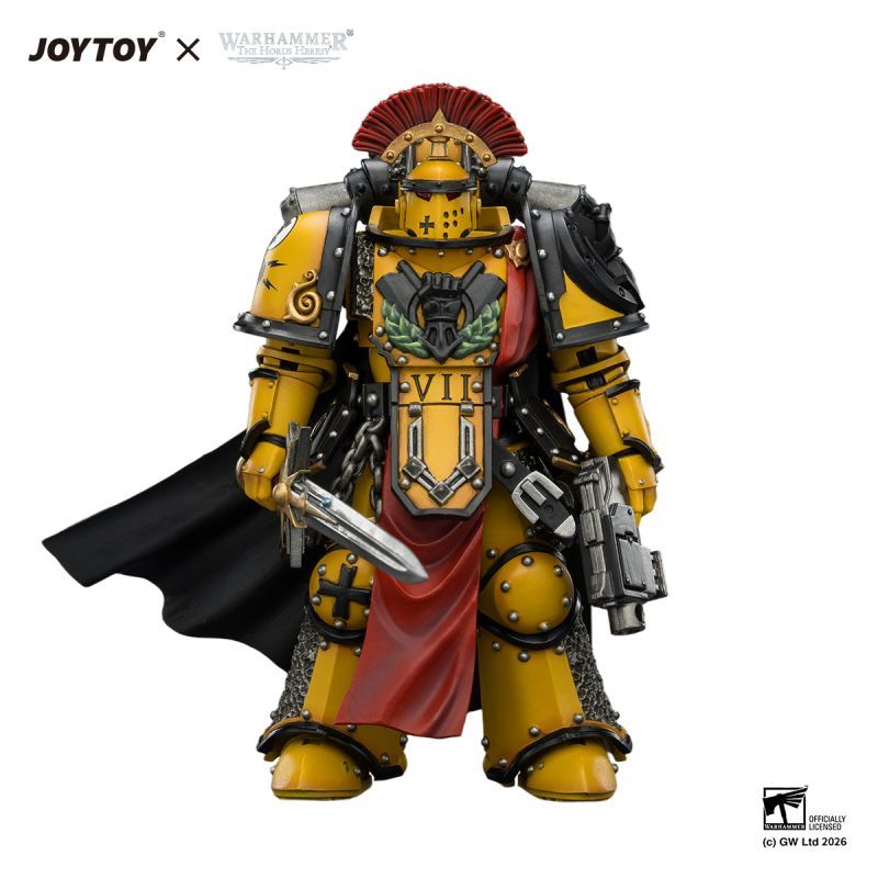 [Pre-sale] JOYTOY Warhammer The Horus Heresy Imperial Fists Legion Praetor in Mk III Armour with Power Sword and Bolt Pistol
