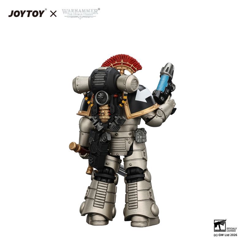 [Pre-sale] JOYTOY Warhammer The Horus Heresy Iron Warriors Mkll Tactical Sergeant with Power Sword, Bolt Pistol and Plasma Pistol