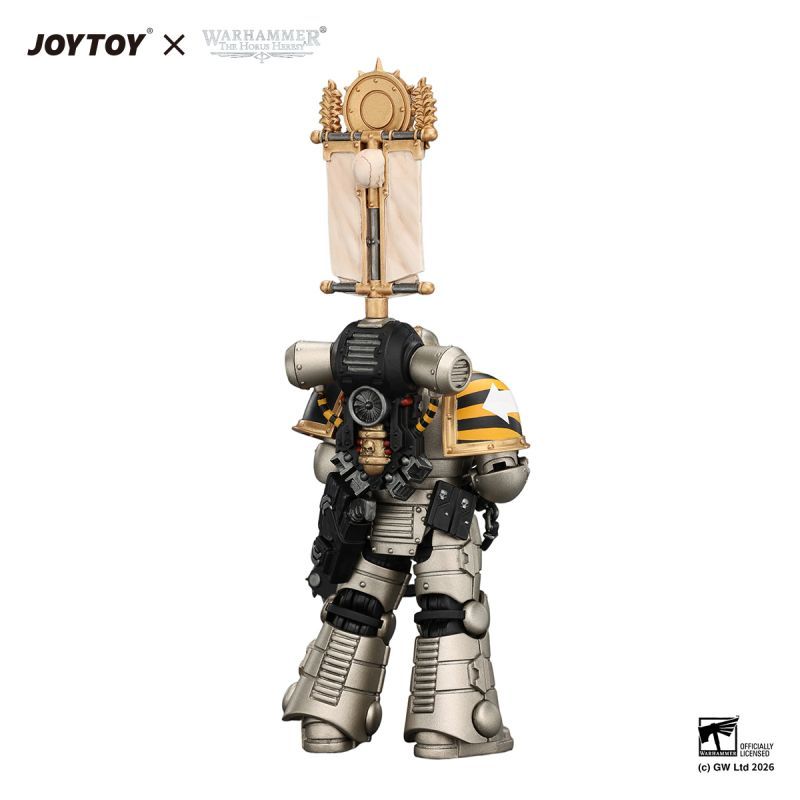[Pre-sale] JOYTOY Warhammer The Horus Heresy Iron Warriors MkII Legionary1 with Vexilla, Bolter and Bolt Pistol