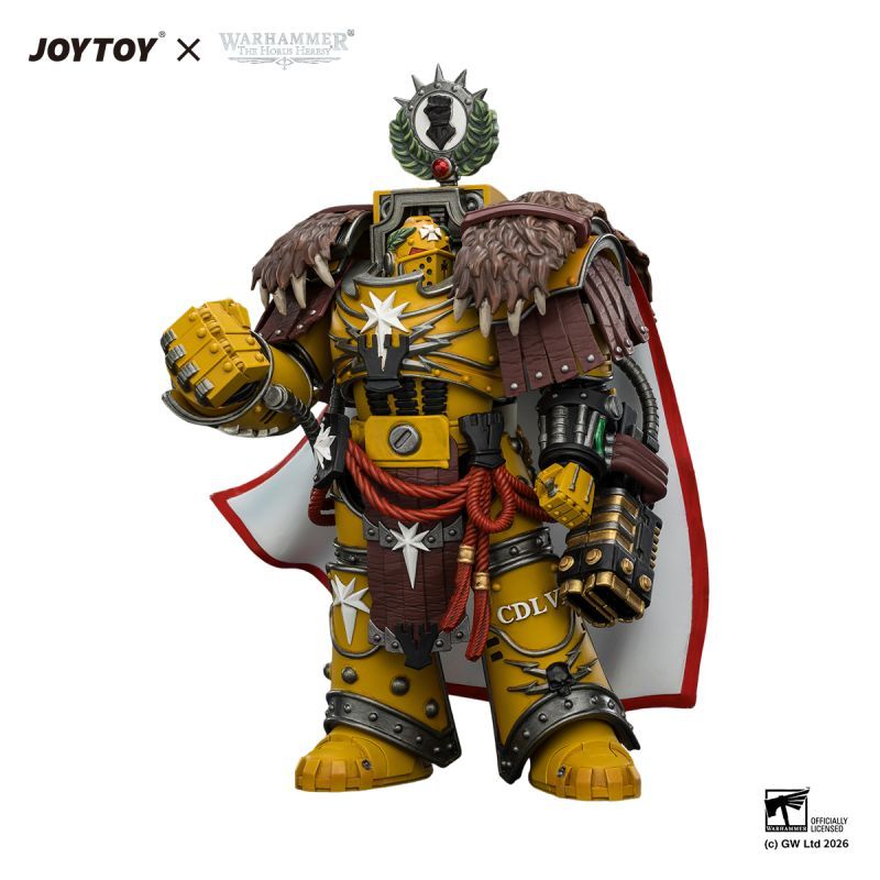 [Pre-sale] JOYTOY Warhammer The Horus Heresy Imperial Fists Lord Castellan Evander Garrius, The Tyrant of Cthonia with the Subjugator and Incineratus