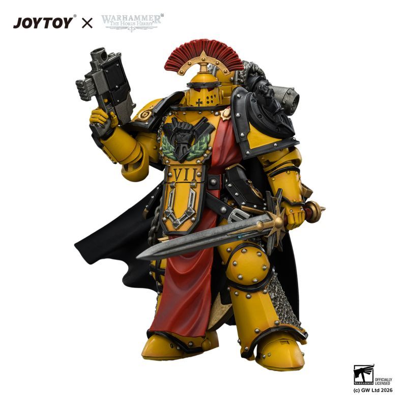 [Pre-sale] JOYTOY Warhammer The Horus Heresy Imperial Fists Legion Praetor in Mk III Armour with Power Sword and Bolt Pistol