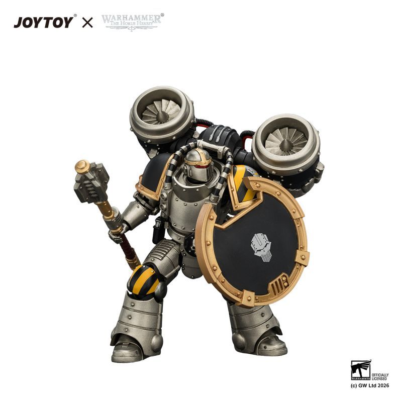 [Pre-sale] JOYTOY Warhammer The Horus Iron Warriors MkII Assault Sergeant with Disintegrator pistol, Power maul & Combat shield