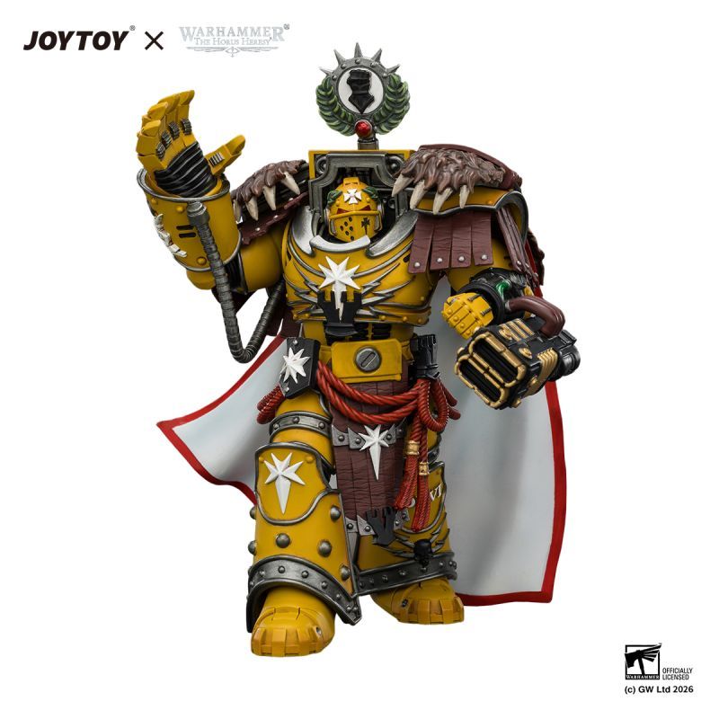 [Pre-sale] JOYTOY Warhammer The Horus Heresy Imperial Fists Lord Castellan Evander Garrius, The Tyrant of Cthonia with the Subjugator and Incineratus