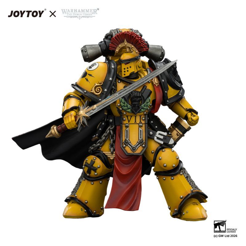 [Pre-sale] JOYTOY Warhammer The Horus Heresy Imperial Fists Legion Praetor in Mk III Armour with Power Sword and Bolt Pistol