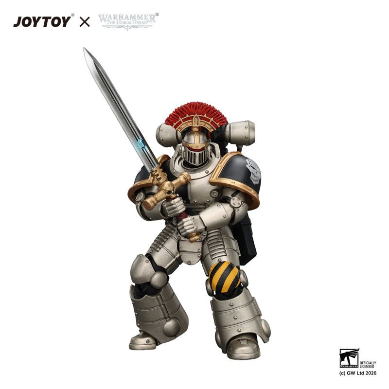 [Pre-sale] JOYTOY Warhammer The Horus Heresy Iron Warriors Mkll Tactical Sergeant with Power Sword, Bolt Pistol and Plasma Pistol