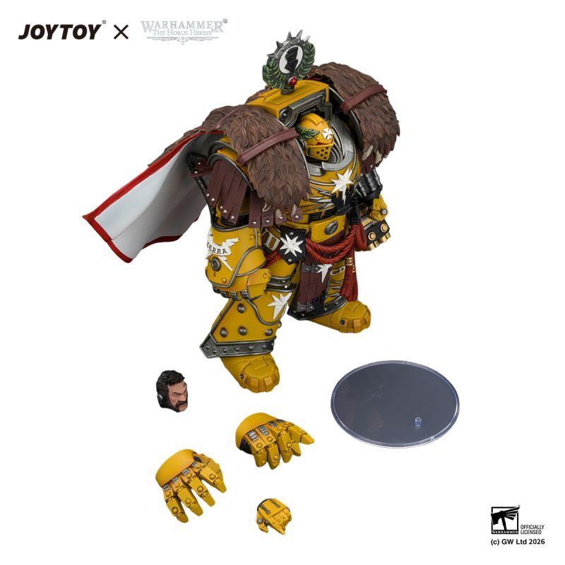 [Pre-sale] JOYTOY Warhammer The Horus Heresy Imperial Fists Lord Castellan Evander Garrius, The Tyrant of Cthonia with the Subjugator and Incineratus