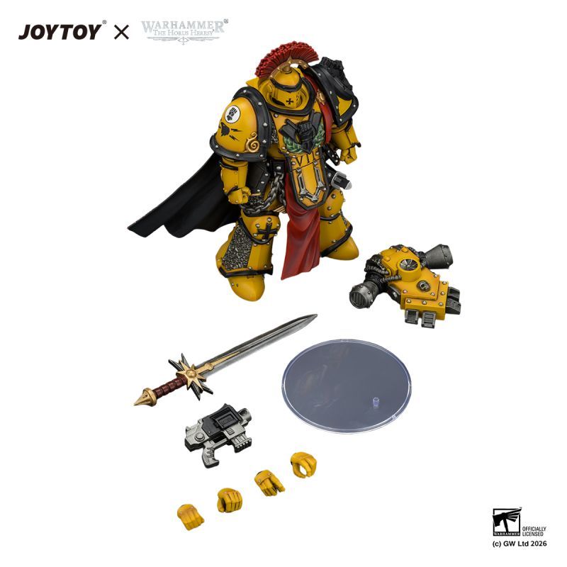 [Pre-sale] JOYTOY Warhammer The Horus Heresy Imperial Fists Legion Praetor in Mk III Armour with Power Sword and Bolt Pistol