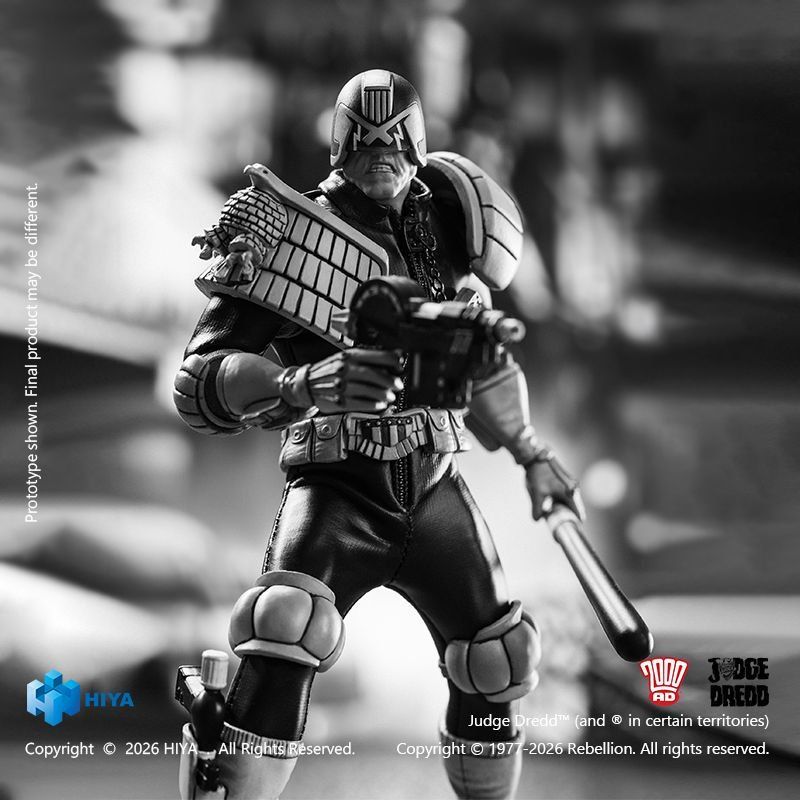 [Pre-sale] HIYA Exquisite Super Series JUDGE DREDD Judge Dredd Black&White Ver. Action Figure