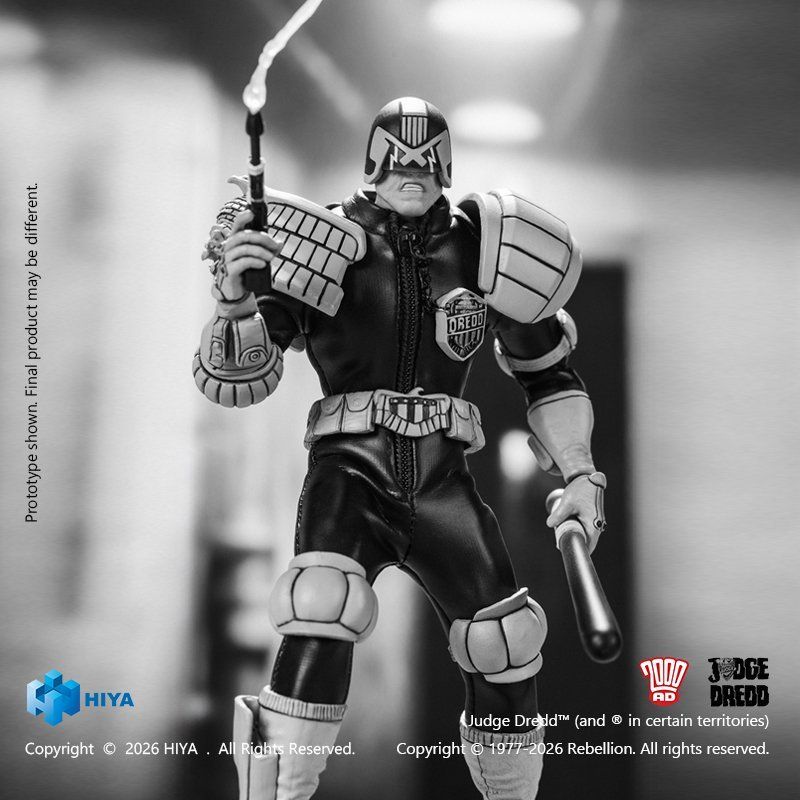 [Pre-sale] HIYA Exquisite Super Series JUDGE DREDD Judge Dredd Black&White Ver. Action Figure
