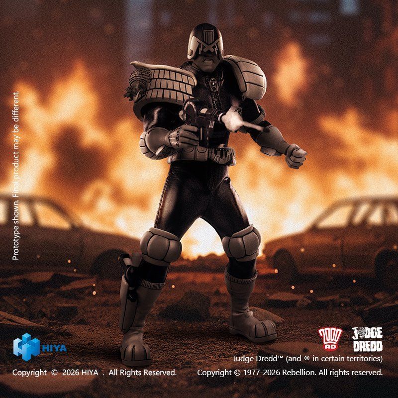 [Pre-sale] HIYA Exquisite Super Series JUDGE DREDD Judge Dredd Black&White Ver. Action Figure