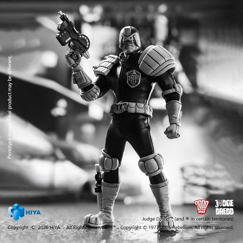 [Pre-sale] HIYA Exquisite Super Series JUDGE DREDD Judge Dredd Black&White Ver. Action Figure