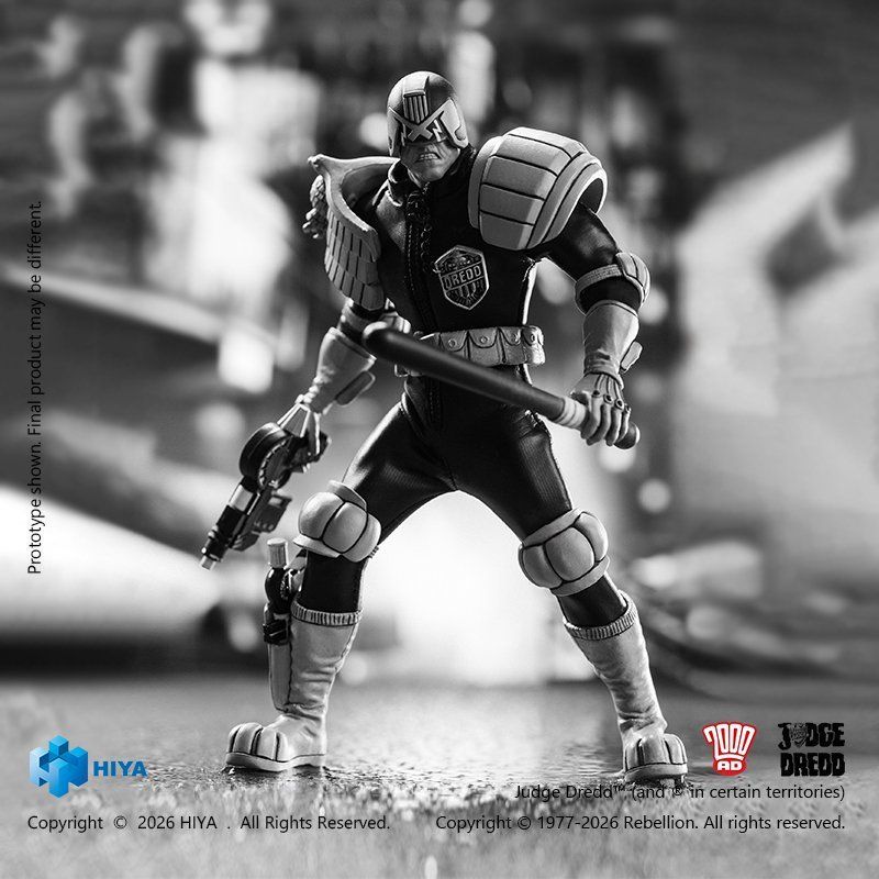 [Pre-sale] HIYA Exquisite Super Series JUDGE DREDD Judge Dredd Black&White Ver. Action Figure