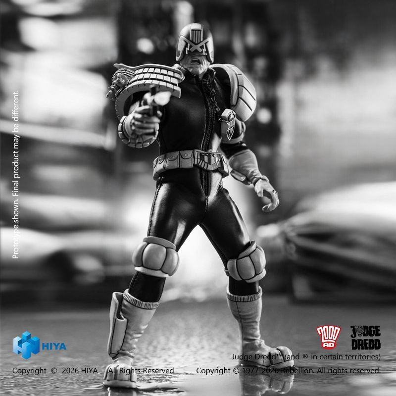 [Pre-sale] HIYA Exquisite Super Series JUDGE DREDD Judge Dredd Black&White Ver. Action Figure