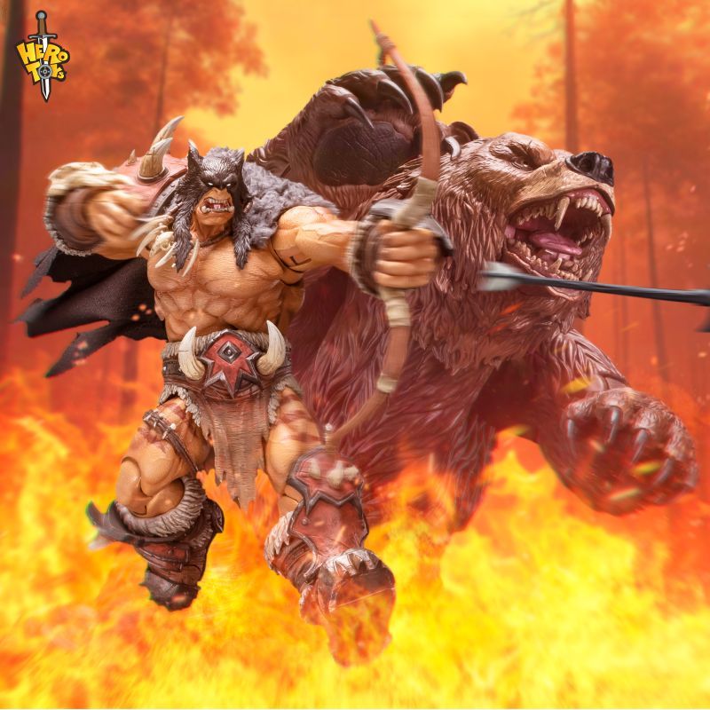 [Pre-sale] Metytoyz Hero Toys Tribal Hunter Orc tracker and War bear action figure
