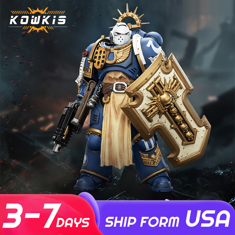 [In stock] JOYTOY Warhammer 40K Ultramarines Levantus with Power Sword, Stormshield and Bolt Pistol US Warehouse