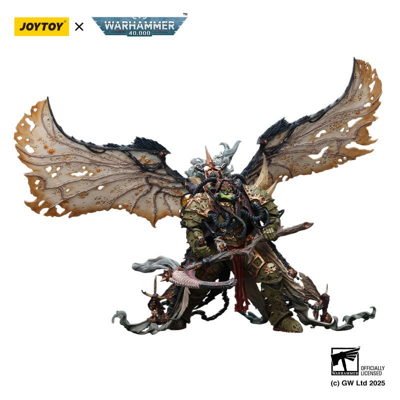[Pre-sale] JOYTOY Warhammer 40K Mortarion， Daemon Primarch of Nurgle with Ancient weapons‘The Lantern' and ‘Silence'