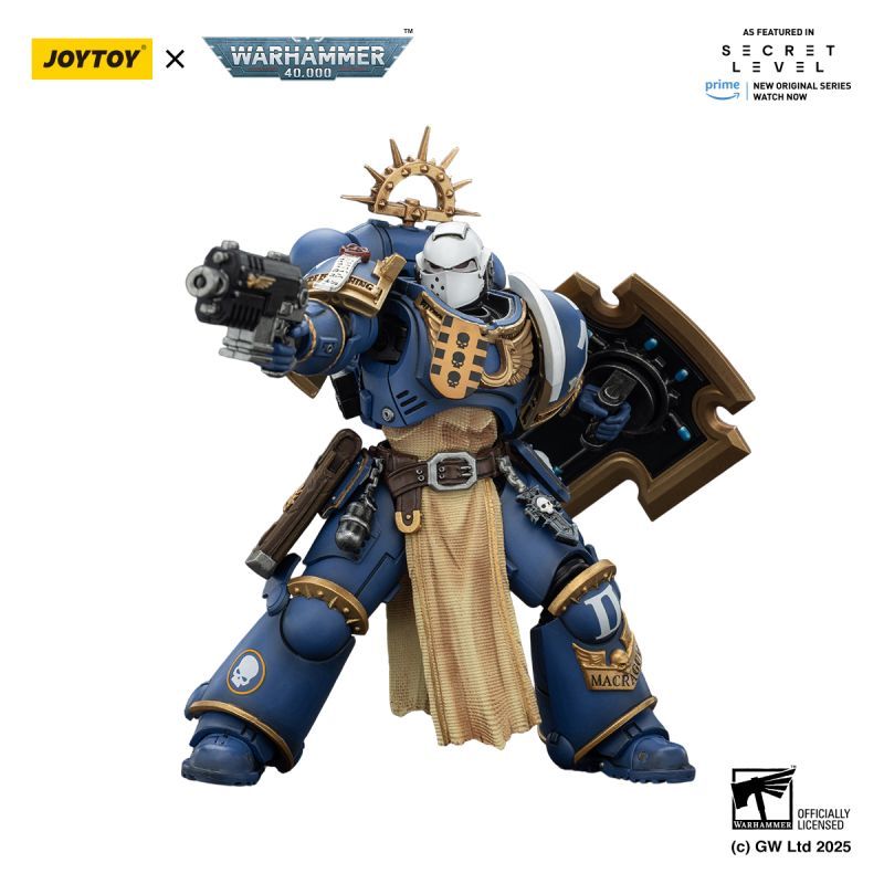 [Pre-sale] JOYTOY Warhammer 40K Ultramarines Levantus with Power Sword, Stormshield and Bolt Pistol