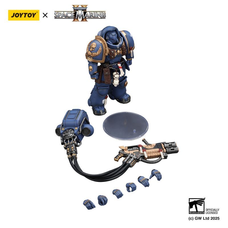 [In stock] JOYTOY Warhammer 40K Ultramarines Heavy Artificer Armor with Relic Multi-Melta