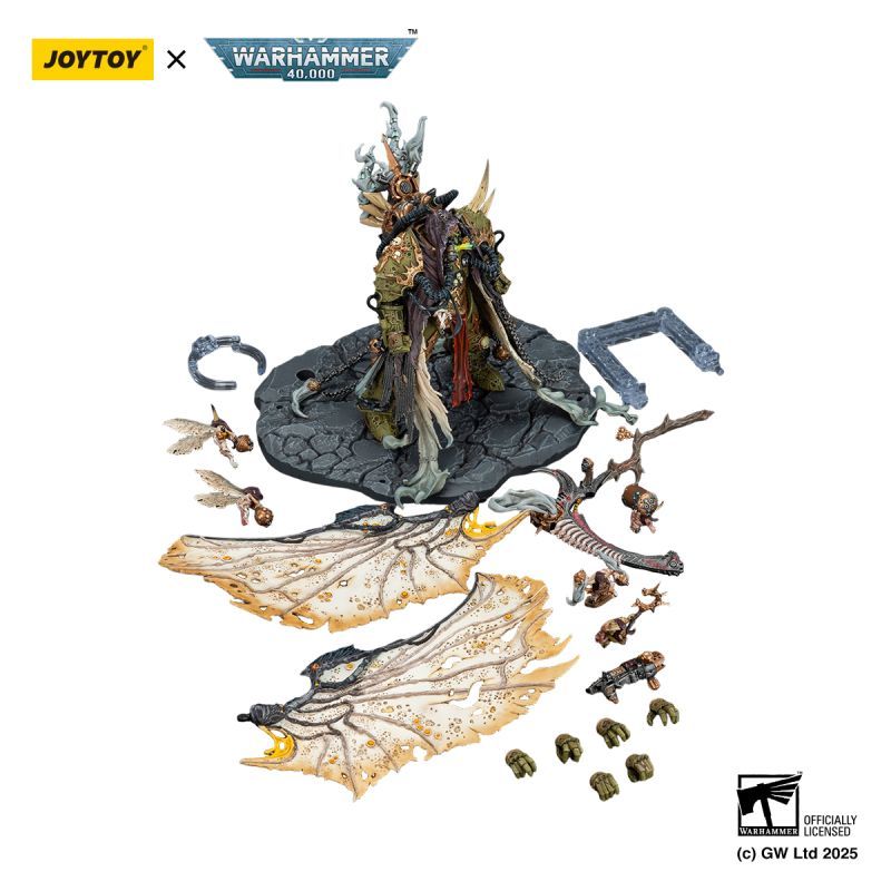 [Pre-sale] JOYTOY Warhammer 40K Mortarion， Daemon Primarch of Nurgle with Ancient weapons‘The Lantern' and ‘Silence'