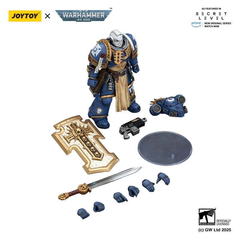 [Pre-sale] JOYTOY Warhammer 40K Ultramarines Levantus with Power Sword, Stormshield and Bolt Pistol