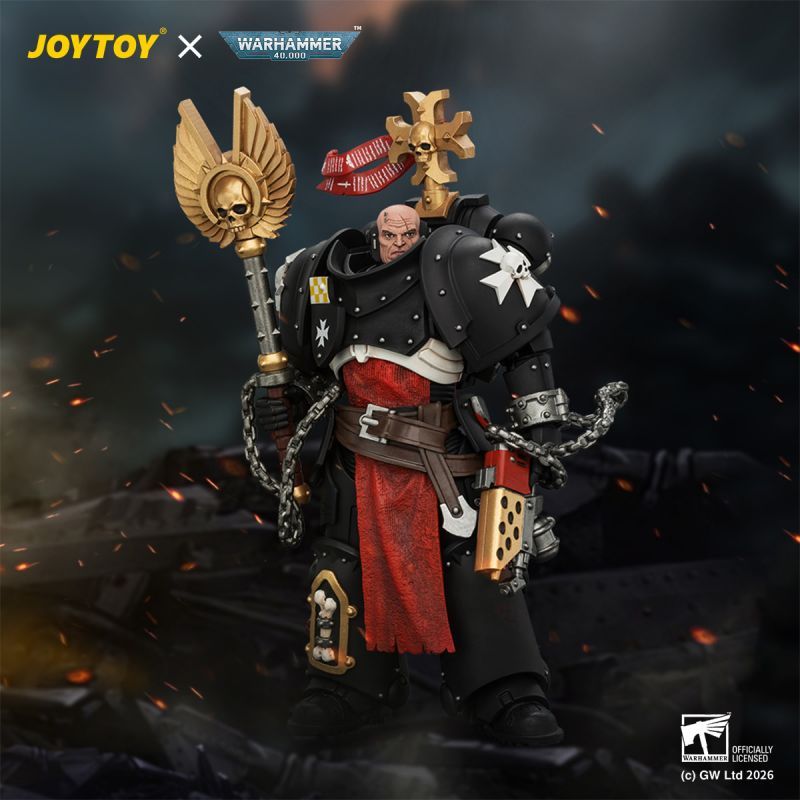 [Pre-sale] JOYTOY Warhammer 40K Black Templars Execrator 1 with Crozius Arcanum and Master-Crafted Power Weapon