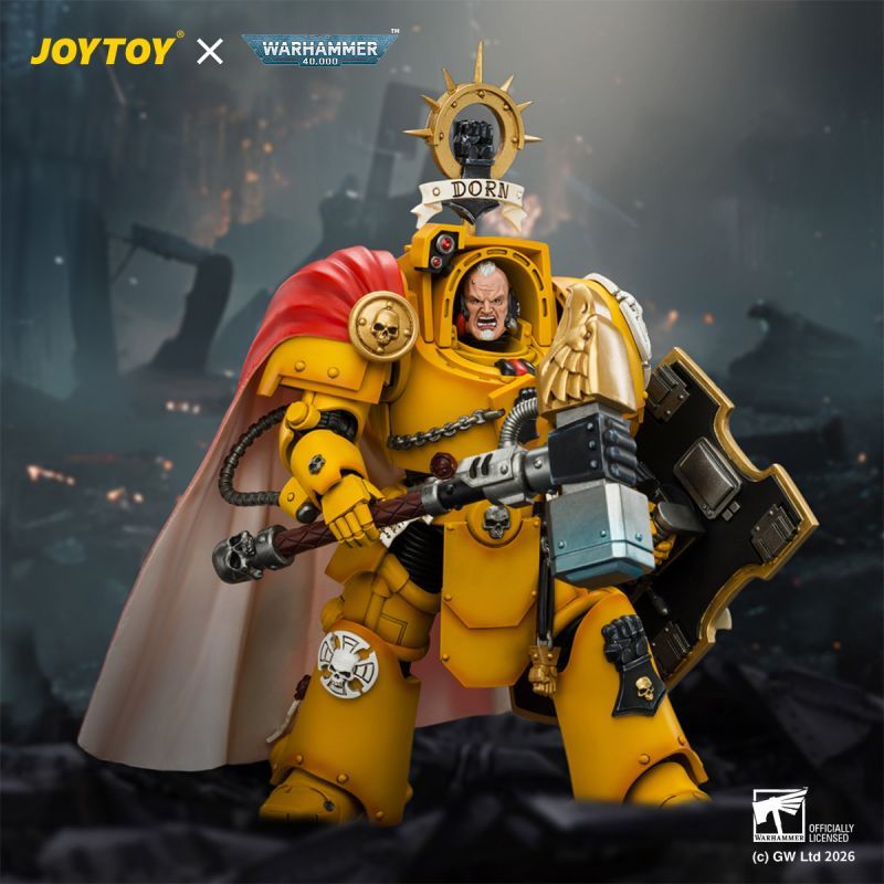 [Pre-sale] JOYTOY Warhammer 40K Imperial Fists Darnath Lysander with Thunder Hammer and Storm Shield