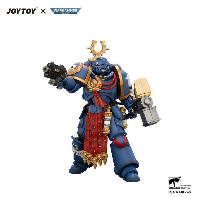 [Pre-sale] JOYTOY Warhammer 40K Ultramarines Ferren Areios with Thunder Hammer and Bolt Pistol