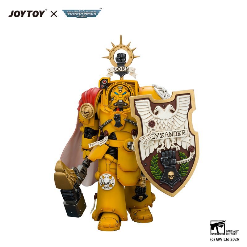[Pre-sale] JOYTOY Warhammer 40K Imperial Fists Darnath Lysander with Thunder Hammer and Storm Shield
