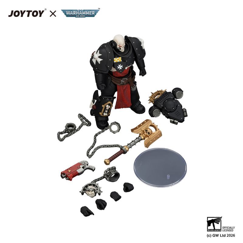[Pre-sale] JOYTOY Warhammer 40K Black Templars Execrator 2 with Crozius Arcanum and Absolvor Bolt Pistol